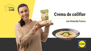 Crema de Coliflor con Amanda 🌱 🥄  Recetas Veganas  Lidl España [upl. by Afaw]