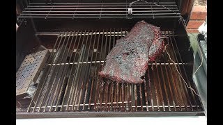 Full Beef Brisket Smoked on Weber Genesis II E310 Propane Gas Grill [upl. by Dlared]