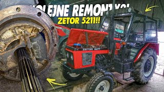 NIEMENÓWKA12 ZETOR 5211🚜 Odkręcamy zwolnice🔧Hamulce do naprawy quotPanie Pola nie widziałquot🔥 [upl. by Etram]