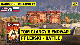 TOM CLANCYS ENDWAR  USA TURN 14 FT LEVSKI BATTLE  HARDCORE  4K [upl. by Eniron]