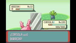 POKEMON EMERALD  CORSOLA  BARRERA  BARRIER [upl. by Douville431]