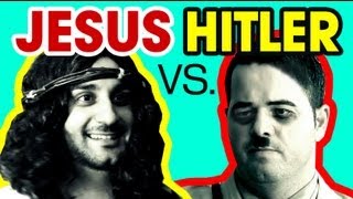 JESUS vs ADOLF HITLER  Rap Battle 1 Digges Ding Comedy [upl. by Arodaeht]