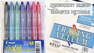 5 Embroidery Design Transfer Techniques to Use in Your Embroidery Projects [upl. by Ellekcir891]