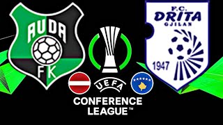 Auda 10 Drita  CONFERENCE LEAGUE 202425 [upl. by Ahsikal]