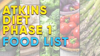 Atkins Diet Phase 1 Food List  true facts [upl. by Ellenig]