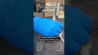 Applying Restecs Mineral Slate Chippings [upl. by Yehtomit2]