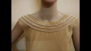 Latest Neck Design Boat Neck  Cutting And Stitching [upl. by Coy754]