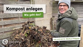 Wie lege ich einen Kompost richtig an Mit wenig Aufwand den Garten nachhaltig machen Gardify Tipps [upl. by Adnicaj]