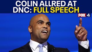 US Rep Colin Allred speaks at DNC FULL SPEECH [upl. by Eiramyllek]