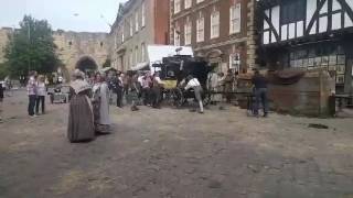 Peterloo filiming on location in Lincoln [upl. by Ardath]