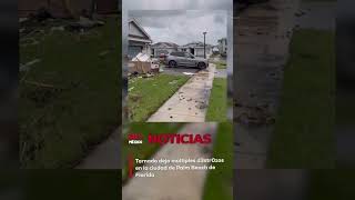 Así quedó el vecindario de Avenir en Palm Beach Gardens tras el paso de uno de los tornados asocia [upl. by Salhcin]