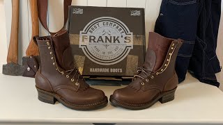 My first pair of franksboots526 Unboxing initial impression trying them on [upl. by Valente983]