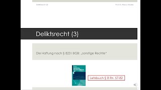 Gesetzliche Schuldverhältnisse  Deliktsrecht 3 [upl. by Decima590]