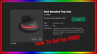 MyROBLOX Guide  How To Get The Purple Banded Top Hat [upl. by Llerrac648]