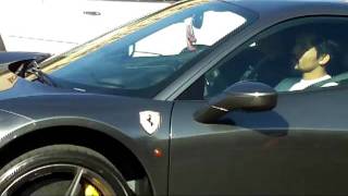 Manny Pacquiao in his Ferrari 458 Italia [upl. by Kcirnek]