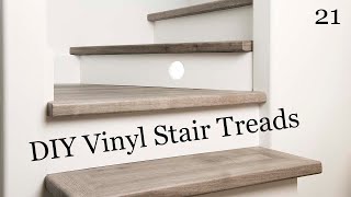 How to Install Vinyl Plank Flooring on Stairs  DIY  How To [upl. by Ahsimed]