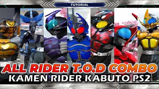 KAMEN RIDER KABUTO PS2 ALL RIDER Touch Of Death TOD COMBO [upl. by Anaihsat]