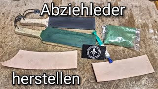 Abziehleder herstellen SiC und Chromoxid [upl. by Marden]