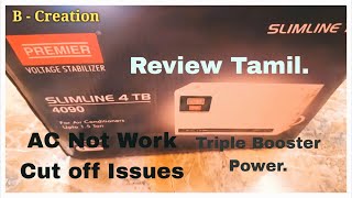 PREMIER VOLTAGE STABILIZER  80v to 280 REVIEW TAMIL Triple Booster Power [upl. by Osborn]