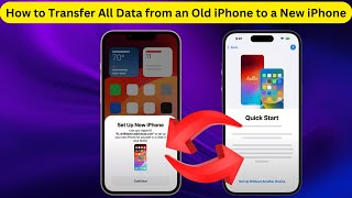 How to Transfer All Data from an Old iPhone to a New iPhone [upl. by Doroteya]