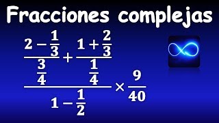 32 Fracciones complejas Ejercicio 6 MUY FÁCIL [upl. by Idihsar]