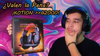 Las Mejores DIADEMAS GAMER Calidad Precio 🎧 Unboxing y Review KOTION EACH G2000 🔥 HEADSET GAMER [upl. by Yrahcaz]