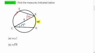 Geo 104 1 of 3 Inscribed Angles and their Arcsmp4 [upl. by Imiaj609]