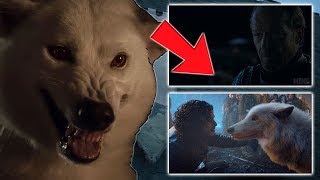 The Importance of The Stark Direwolves  GHOST amp NYMERIA IN SEASON 8  Game of Thrones [upl. by Romola]