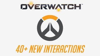 Overwatch  40 New Interactions October 2018 [upl. by Uphemia912]