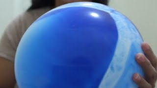 Blue Marble Balloons Marbled Agate Latex Balloons Swirl Blue Balloons Review [upl. by Heyra]