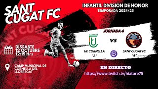 Jornada 4 Divisio DHonor Temporada 2425 Partit Sencer UE Cornellá vs Sant Cugat FC 12 Oct2024 [upl. by Rey551]