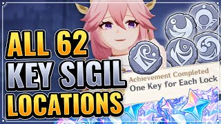 ALL 62 KEY SIGILS LOCATIONS WITH TIMESTAMPS  DETAILED GUIDE Genshin Impact Enkanomiya Puzzles [upl. by Rigdon27]