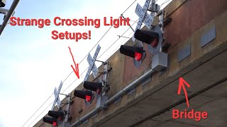 Odd Light Setups At Railroad Crossings [upl. by Pontone963]