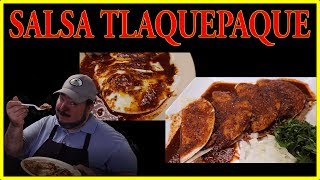 LA FAMOSA SALSA TLAQUEPAQUE  CON TAQUITOS CHORREADOS [upl. by Naillimxam700]