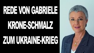 Ukraine Krieg Rede von Gabriele Krone Schmalz 6914 [upl. by Ahsienor605]