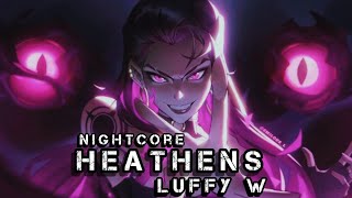 🎧Twenty One Pilots  HEATHENS LuffyW amp Nightcore [upl. by Sybilla849]