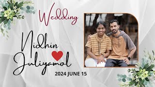 Nidhin amp Juliya  Wedding Day [upl. by Jerold]