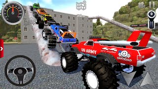 Juegos de Carros  Extrema de Camiones Monstruo 3 Offroad Outlaws Android  IOS gameplay FHD [upl. by Alahc]