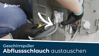 Wie ersetzt man den Ablaufschlauch des Geschirrspülers  FixPart [upl. by Trebleda]