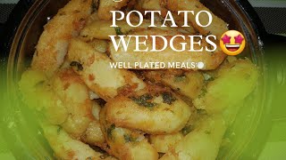 POTATO WEDGES RECIPE TOMATO SALSA RECIPE [upl. by Minsat]