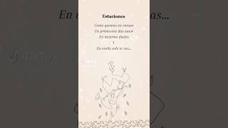 Estaciones  MiliPoems music poetry poem estaciones frases amor love herewithme [upl. by Negriv423]