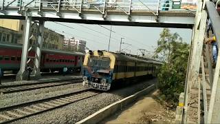 63210 Patna Jhajha MEMU in actionIndias longest MEMU with 16 coaches [upl. by Ardnos]