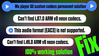 1870 ARM v8 NEON codecs PERMANENT SOLUTION  MX 1870 NEON CODECS [upl. by Merce607]