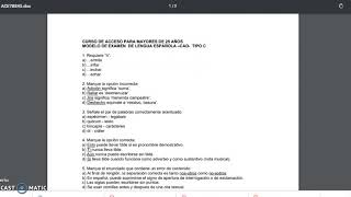 Consejos examen de lengua UNED mayores de 25 [upl. by Hareehat]