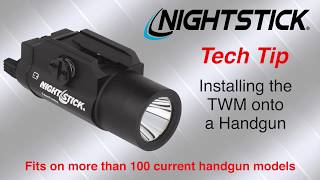 How to install Gen 1 TWMSeries Weapon Light onto a handgun [upl. by Plossl22]