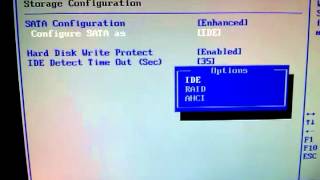 Como fazer a configuração AHCI na bios do pc [upl. by Valerlan]