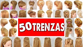 50 Peinados Faciles y Rapidos con Trenzas para este 2024 de Fiestas  Niñas  Graduación [upl. by Trudi]