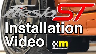 Mountune Rally Armor Mud Flaps Fiesta ST 1417 Install Guide 4K [upl. by Elocn]