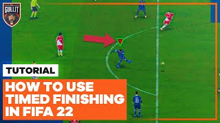 How to Time Shots in FIFA 22 📗  Timed Finishing Tutorial [upl. by Ahteral48]