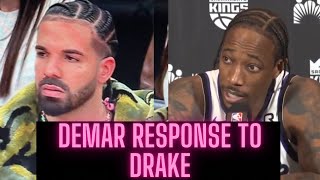 Demar Derozan Responds To Drake And His Comments During Raptors Game Vs Kings [upl. by Kira]